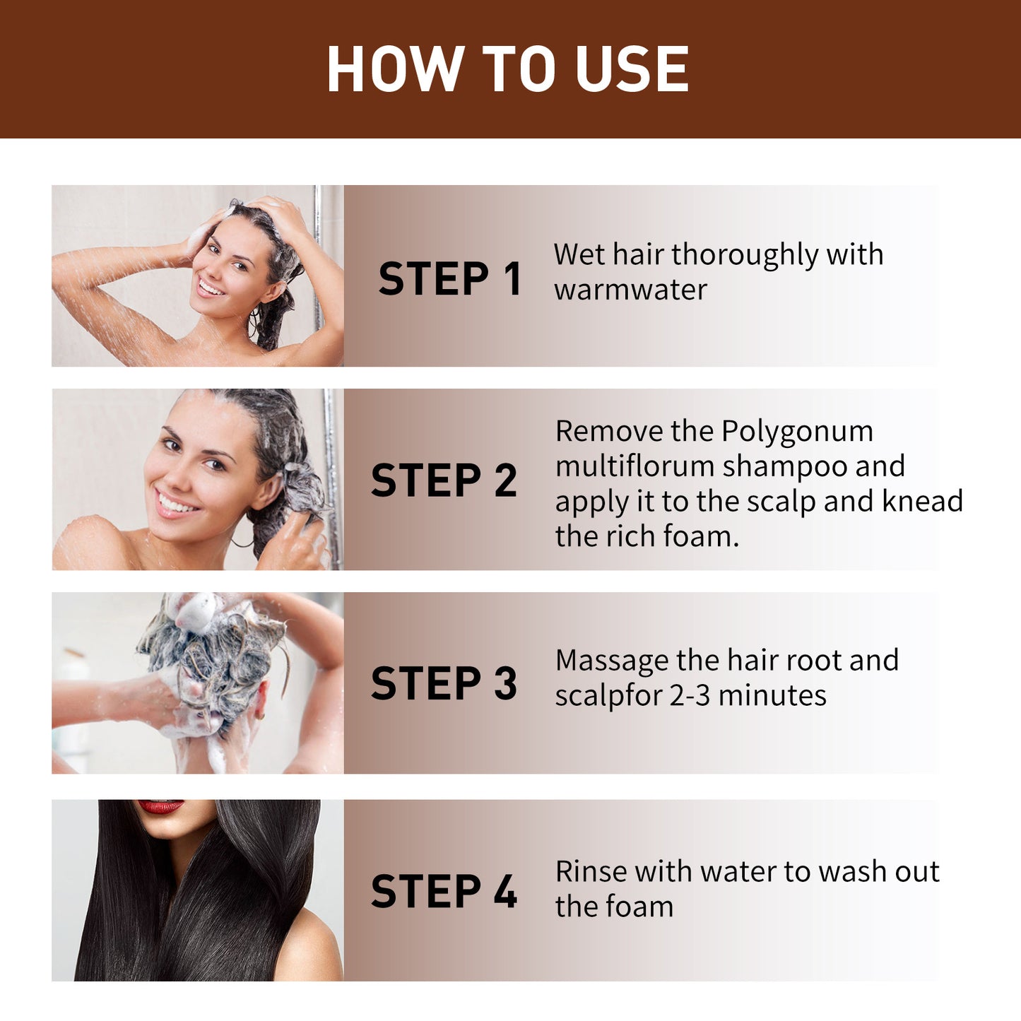 Polygonum Hair Darkening Shampoo Bar Soap