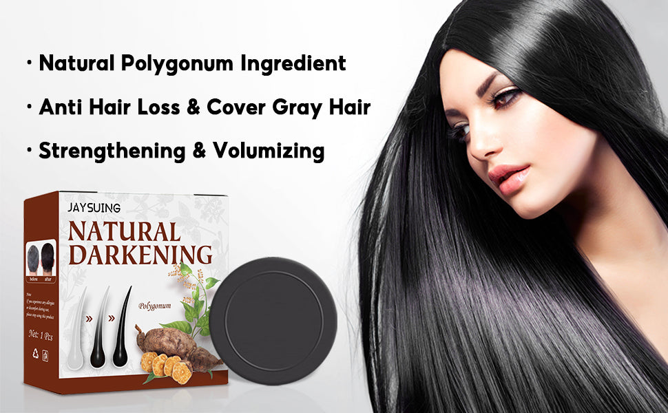 Polygonum Hair Darkening Shampoo Bar Soap