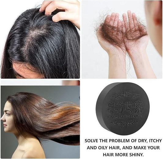 Polygonum Hair Darkening Shampoo Bar Soap
