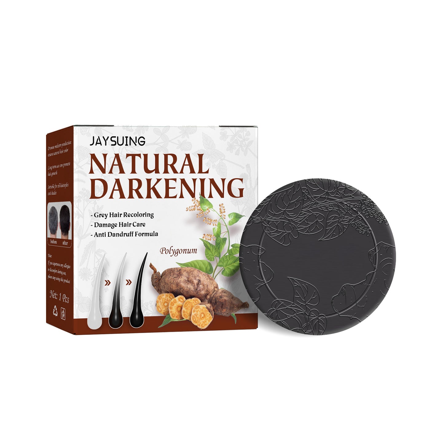 Polygonum Hair Darkening Shampoo Bar Soap