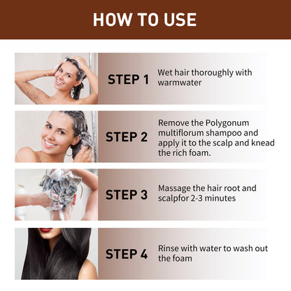 Polygonum Hair Darkening Shampoo Bar Soap